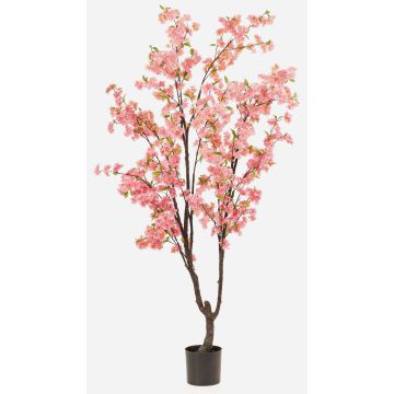 Albero di ciliegio artificiale JANKFUN con fiori, tronco artificiale, rosa, 210 cm