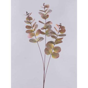 Ramo artificiale di eucalipto ERINDALS, verde-rosso bordeaux, 90cm