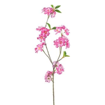 Ramo artificiale ciliegio ornamentale FYNLOK con fiori, rosa shocking, 75 cm