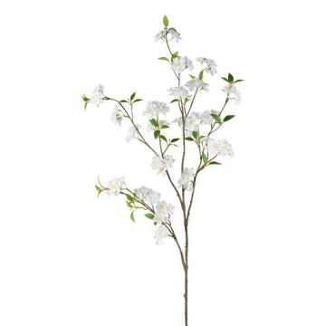 Ramo artificiale ciliegio ornamentale FYNLOK con fiori, bianco, 125 cm