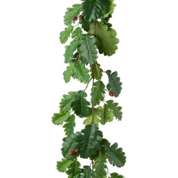 Ghirlanda artificiale di quercia QUBAN, con frutti, verde, 180 cm