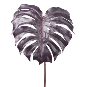 Foglia decorativa di filodendro Monstera Deliciosa TRAXOS, melanzana, 80 cm Foglia decorativa di filodendro Monstera Deliciosa TRAXOS, melanzana, 80 cm