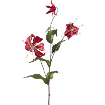 Ramo decorativo Gloriosa LISUPY, rosso rubino-oro, 80 cm