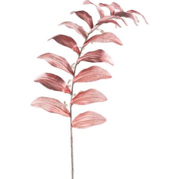 Ramo artificiale Sigillo di Salomone PRIHON con fiori, rosa scuro, 120 cm