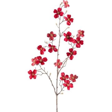 Ramo decorativo corniolo HISOP, rosso rubino, 85cm