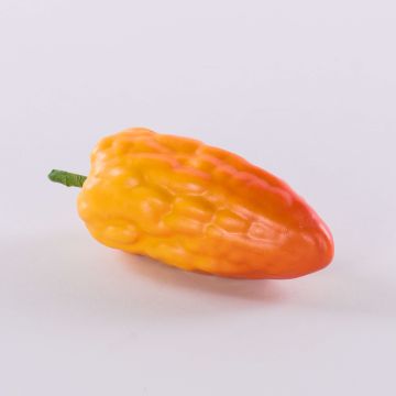 Frutta decorativa frutto del cacao FORDIHAN, giallo-arancio, 13 cm
