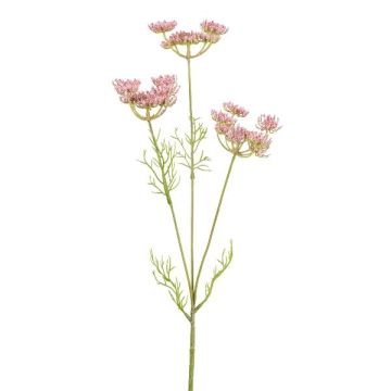 Ramo artificiale di carota selvatica KRAHEN, rosa, 50 cm