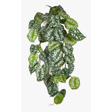 Piante artificiali appese RONELIO su bastoncino, difficilmente infiammabili, verde-bianco, 70 cm