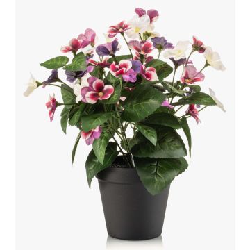 Pansie artificiali NORHA in vaso decorativo, rosa-lilla-bianco, 30 cm Pansie artificiali NORHA in vaso decorativo, rosa-lilla-bianco, 30 cm