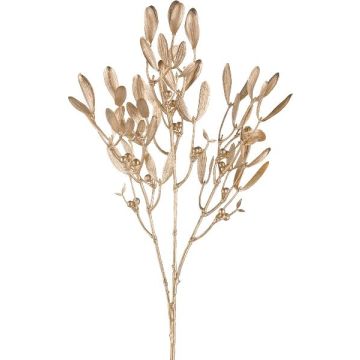 Ramo artificiale vischio GLUNTA con bacche, oro, 70cm