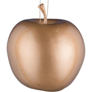 Frutta decorativa mela TUSKA, dorata, 6,5 cm