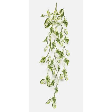 Pianta artificiale pendente Scindapsus LAXORE su bastoncino, bianco-verde, 85 cm