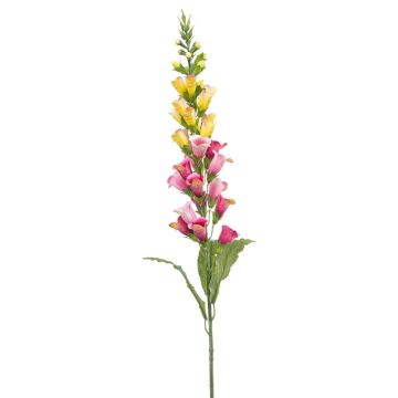 Fiore artificiale digitalis SCHYNRA, giallo-rosa, 95 cm