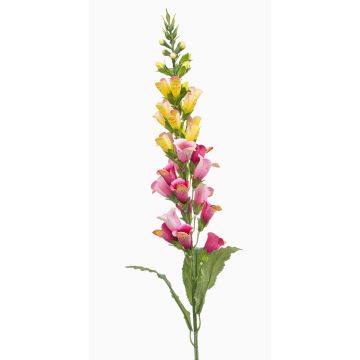 Fiore artificiale digitalis SCHYNRA, giallo-rosa, 95 cm Fiore artificiale digitalis SCHYNRA, giallo-rosa, 95 cm