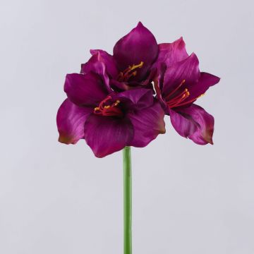 Amaryllis artificiale SARNUK, viola, 80cm