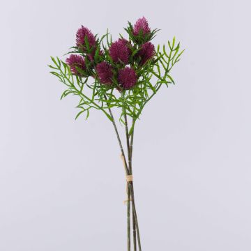 Mazzo di fiori artificiali Cardo nobile SEKLINA, rosa antico, 35 cm