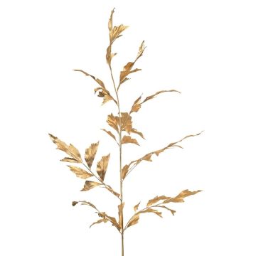 Foglia di palma artificiale palma a coda di pesce MANIESO, oro, 130cm