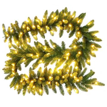 Ghirlanda di abete artificiale AMARILLO, verde, LEDs, 275cm, Ø30cm Ghirlanda di abete artificiale AMARILLO, verde, LEDs, 275cm, Ø30cm