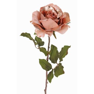 Rosa di velluto SINDALA, salmone, 60cm, Ø12cm Rosa di velluto SINDALA, salmone, 60cm, Ø12cm