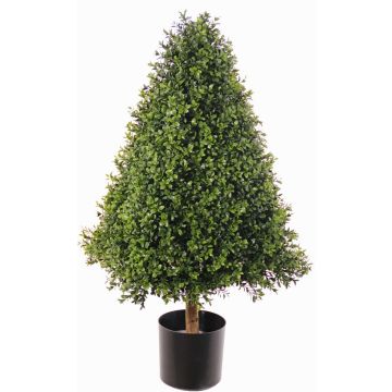 Piramide di bosso artificiale TOM, zona trasversale, tronco reale, 90cm