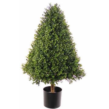 Piramide di bosso artificiale TOM, zona trasversale, tronco reale, 90cm