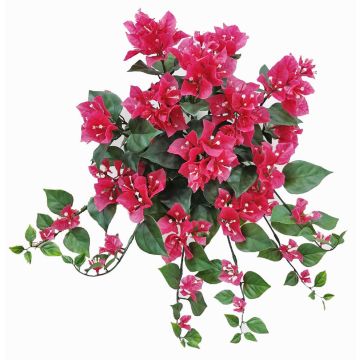 Bouganville artificiale pensile JAMILAH su stelo, zona trasversale, fucsia, 50cm
