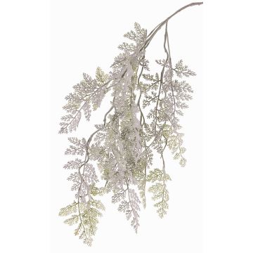 Ramo artificiale di artemisia EUDOKIA, bianco-verde, 100cm