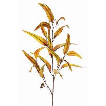Ramo di eucalipto finto EUSEBIOS, giallo-arancione, 100cm