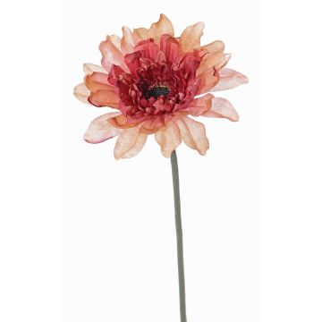 Gerbera artificiale PAMILLA, salmone-rosa, 65cm, Ø12cm