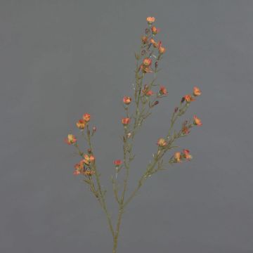 Fiore artificiale di cera NIANG, arancione-rosso, 80cm, Ø2-3cm