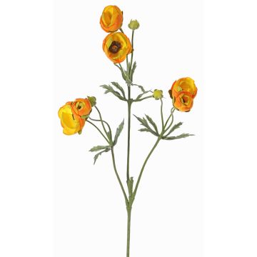 Ranuncolo finto YARIS, arancione-giallo, 65cm, Ø3-4,5cm Ranuncolo finto YARIS, arancione-giallo, 65cm, Ø3-4,5cm