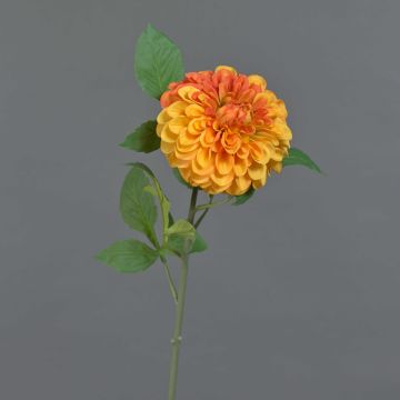 Dalia pompon artificiale MILEYA, arancione, 75cm