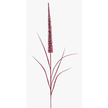 Pennisetum artificiale ZARIEL con glitter, bordeaux, 105cm