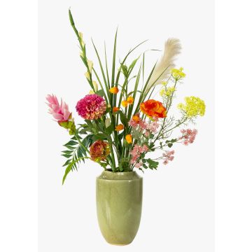 Bouquet di fiori artificiali FEME, rosa-arancione, 120cm, Ø60cm