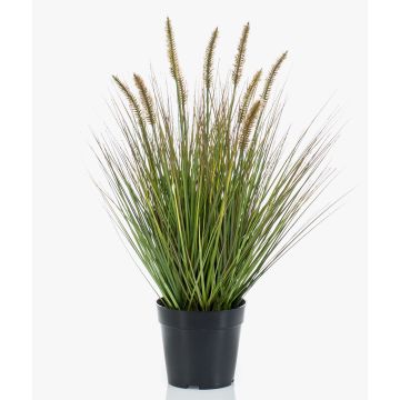 Erba di pennisetum artificiale YWAIN con pannocchie, beige-verde, 60cm