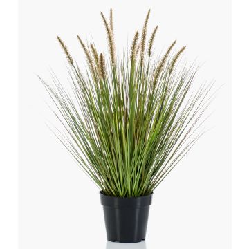Erba di pennisetum artificiale YWAIN con pannocchie, beige-verde, 70cm