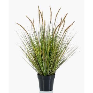 Erba di pennisetum artificiale YWAIN con pannocchie, beige-verde, 85cm