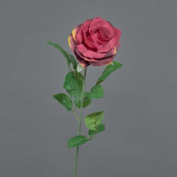 Rosa artificiale PEZOS, bordeaux, 60cm, Ø10cm