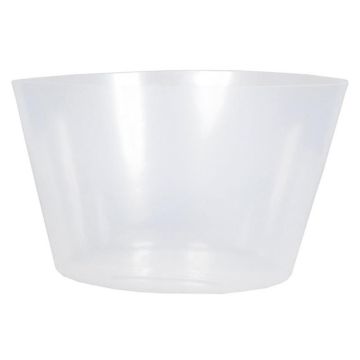 Contenitore KIPA per cesti portapiante, plastica, impermeabile, trasparente, 15 cm, Ø 25 cm