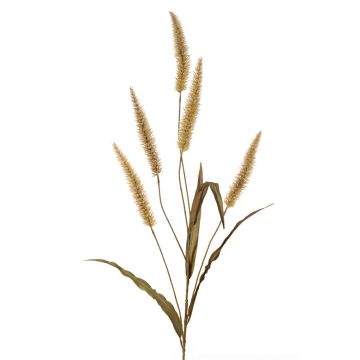 Pennisetum artificiale HIWA, pannocchie, verde, 135cm