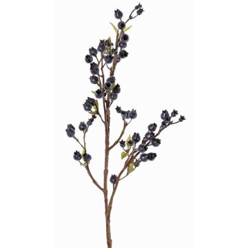 Ramo artificiale di mirtillo YLLKA con bacche, blu-nero, 60cm Ramo artificiale di mirtillo YLLKA con bacche, blu-nero, 60cm