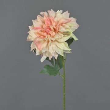 Dahlia artificiale NATSU, pesca, 60cm