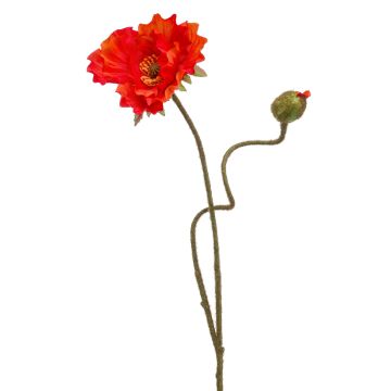Papavero artificiale HASNA, rosso, 75cm