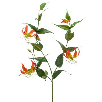 Gloriosa WARIS artificiale arancione-giallo, 120cm Gloriosa WARIS artificiale arancione-giallo, 120cm
