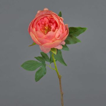 Peonia artificiale BARBRO, corallo, 65cm