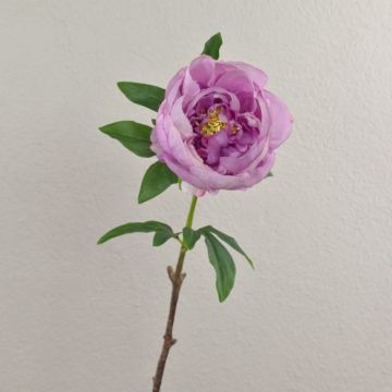 Peonia artificiale BARBRO, viola-crema, 65cm