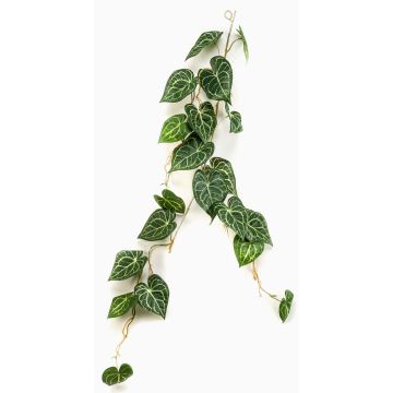 Ghirlanda finta di anthurium GILES, verde, 110cm