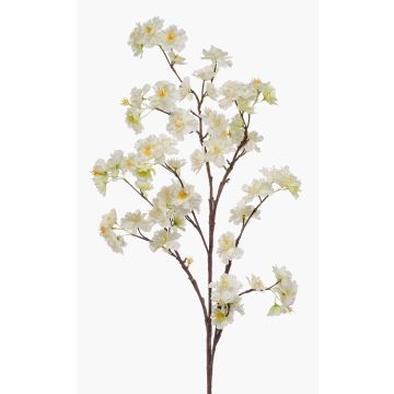 Ramo decorativo di fiori di ciliegio GIMA con fiori, giallo crema, 120cm