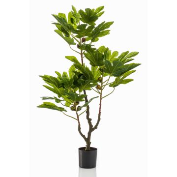 Albero di fico finto TAPIWA con frutti, tronco artificiale, verde, 95cm