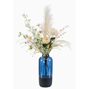 Bouquet di fiori artificiali FEME, albicocca-crema, 95cm, Ø60cm